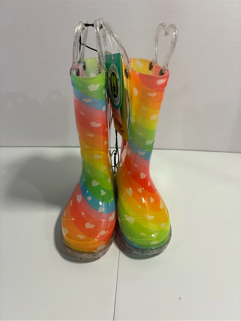 Western Chief Kids Rainbow Heart Rain Boots